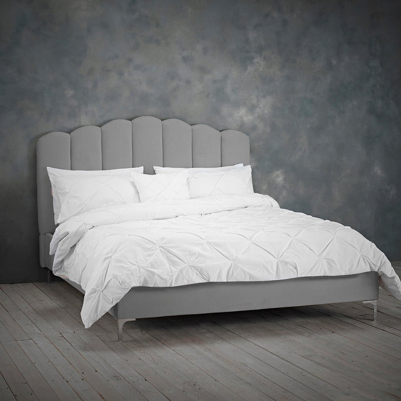 Willow King Bed Silver - Bedzy Limited Cheap affordable beds united kingdom england bedroom furniture