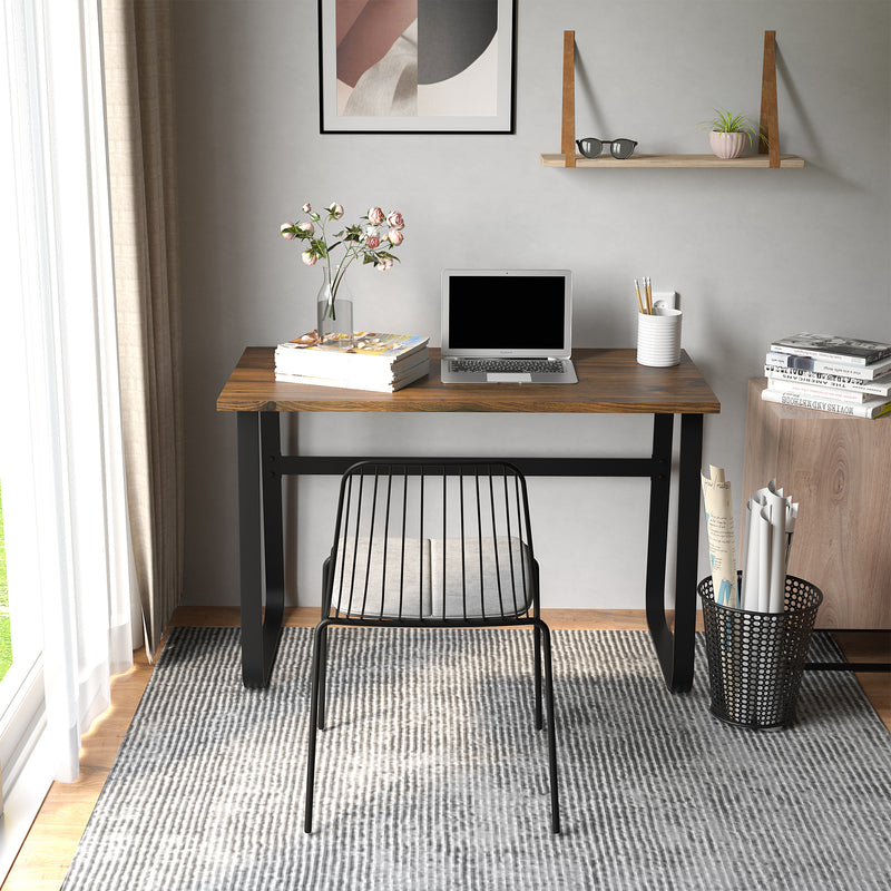 Writing Desk Workstation Center Laptop Table Industrial Design Furniture for Home Office Study Use
