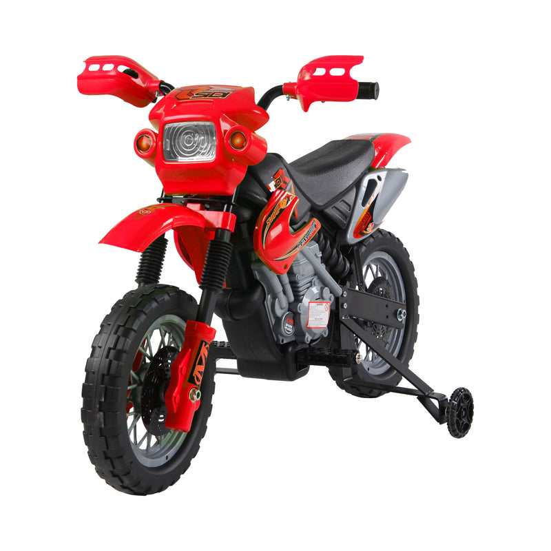 6V Kids Child Electric Motorbike Ride on Motorcycle Scooter Children Toy Gift (Red)