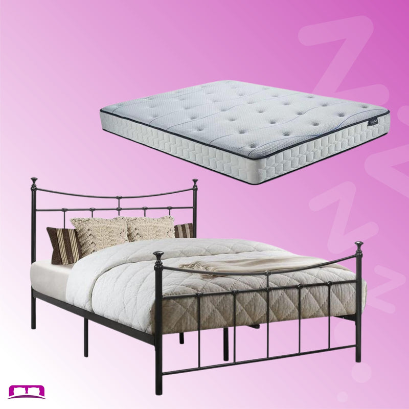 Double Package | Emily Double Bed Black & SleepSoul Air Mattress