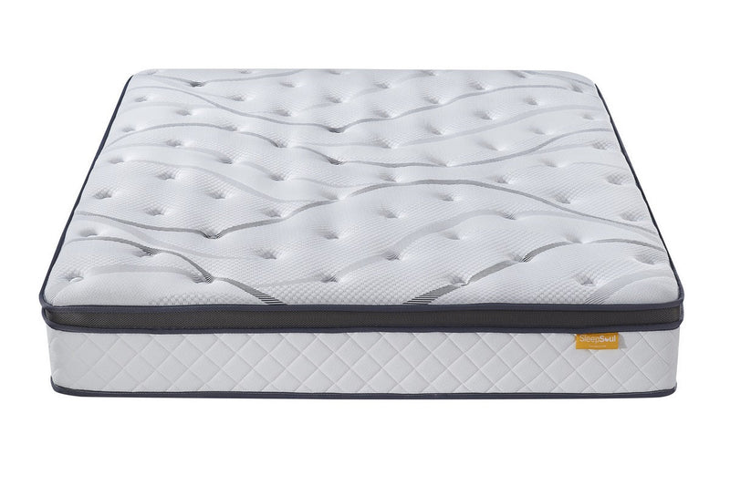 Double Premium Package | Elm Double Bed Grey & SleepSoul Heaven Mattress