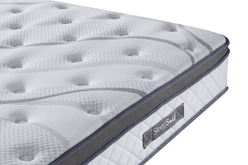 Double Premium Package | Elm Double Bed Grey & SleepSoul Heaven Mattress