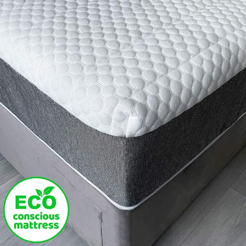 25cm/10" ECO Premium 2500 Pocket Spring and Reflex Foam Mattress -Single 3ft - Bedzy Limited Cheap affordable beds united kingdom england bedroom furniture