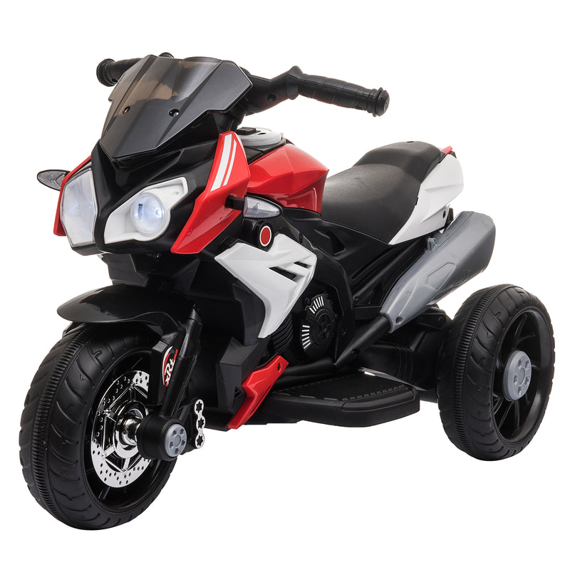 Kids 6V Battery Steel Enforced Motorcycle Ride On Trike Red