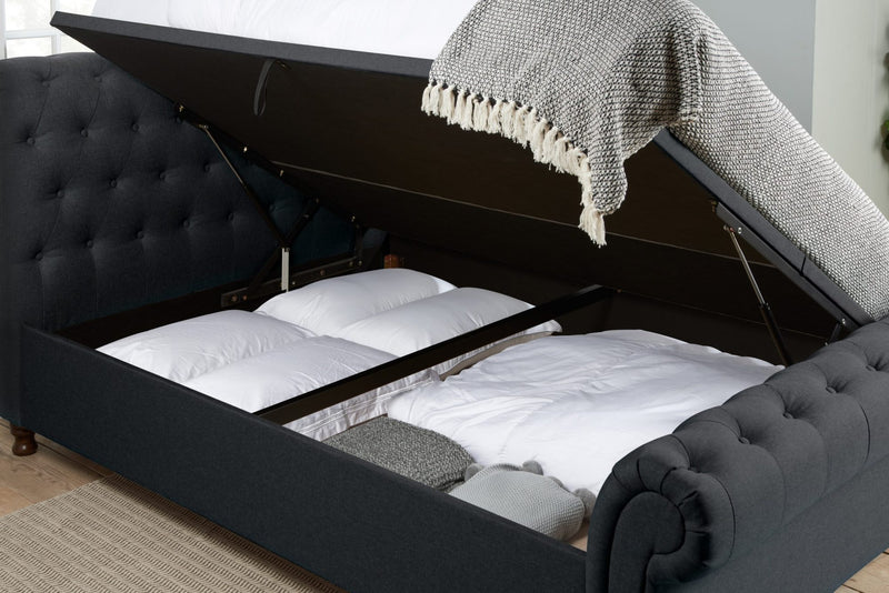 Castello Super King Side Ottoman Bed