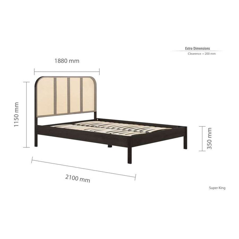 Margot Super King Rattan Bed