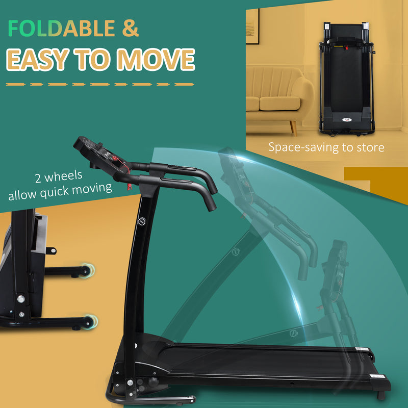 1-10Km/h Folding Treadmill Machine Electric Motorised Running Machine Home Fitness Gym Indoor Use