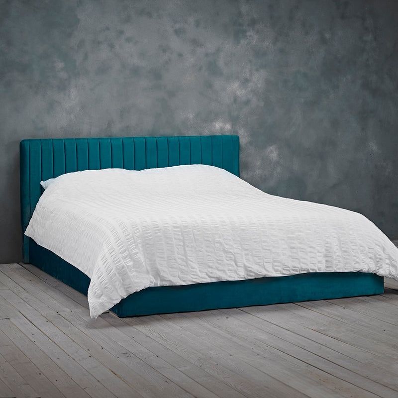 Berlin Teal Double Bed - Bedzy Limited Cheap affordable beds united kingdom england bedroom furniture