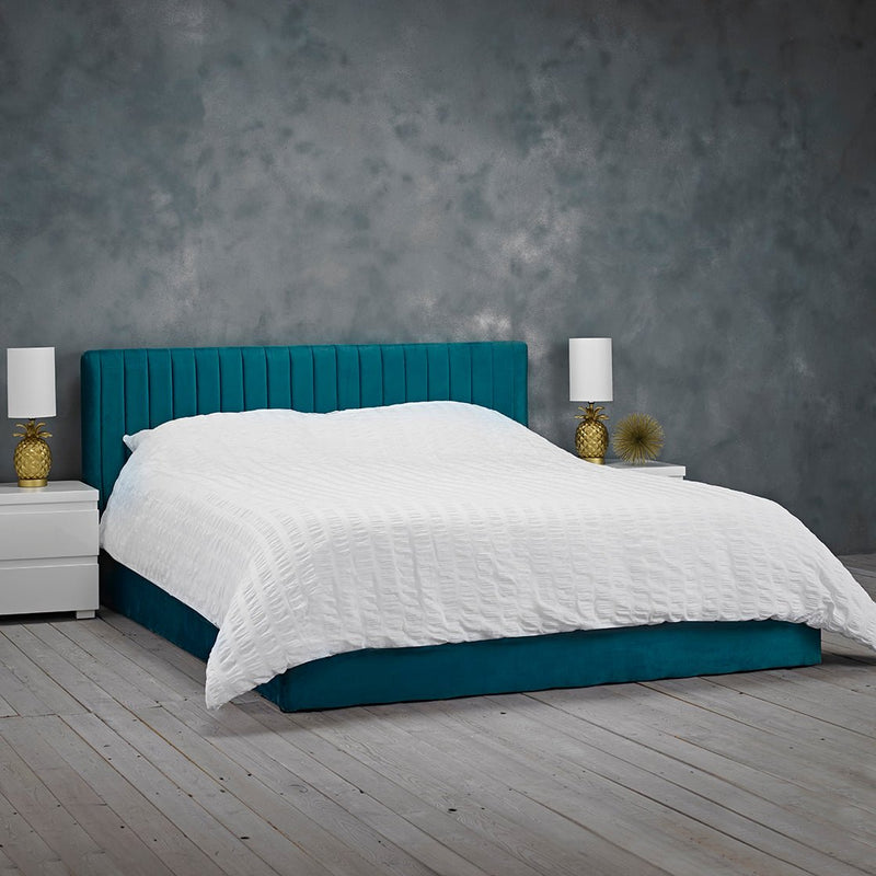 Berlin Teal Double Bed - Bedzy Limited Cheap affordable beds united kingdom england bedroom furniture