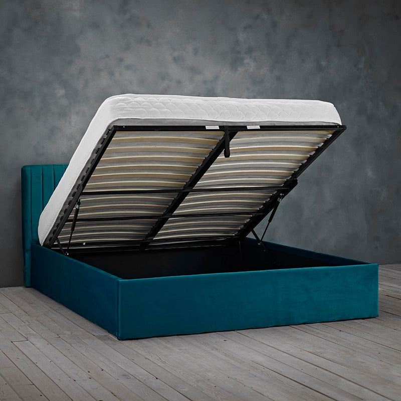 Berlin Teal Small Double Bed - Bedzy Limited Cheap affordable beds united kingdom england bedroom furniture