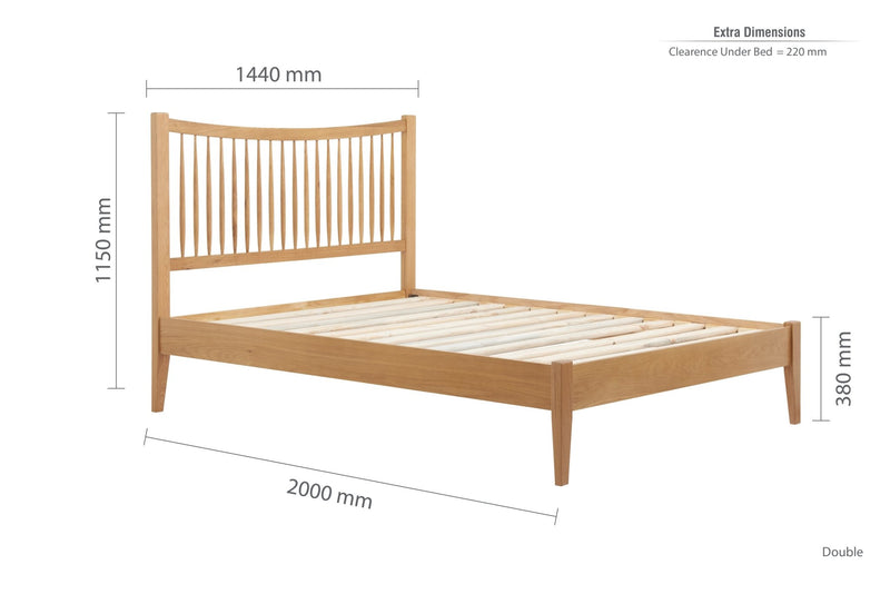 Berwick Double Bed Brown - Bedzy Limited Cheap affordable beds united kingdom england bedroom furniture