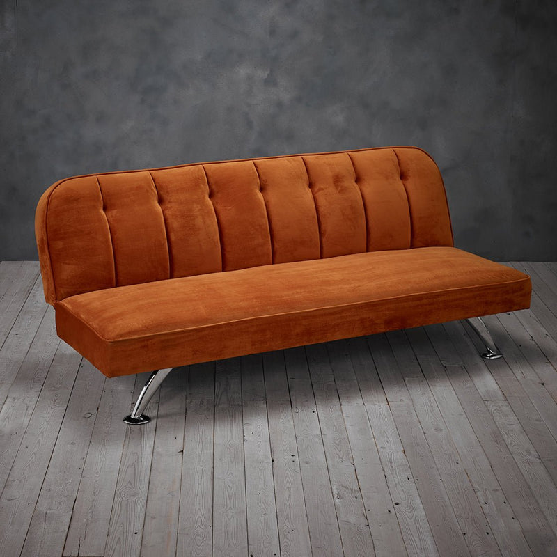 Brighton Sofa Bed Orange - Bedzy Limited Cheap affordable beds united kingdom england bedroom furniture