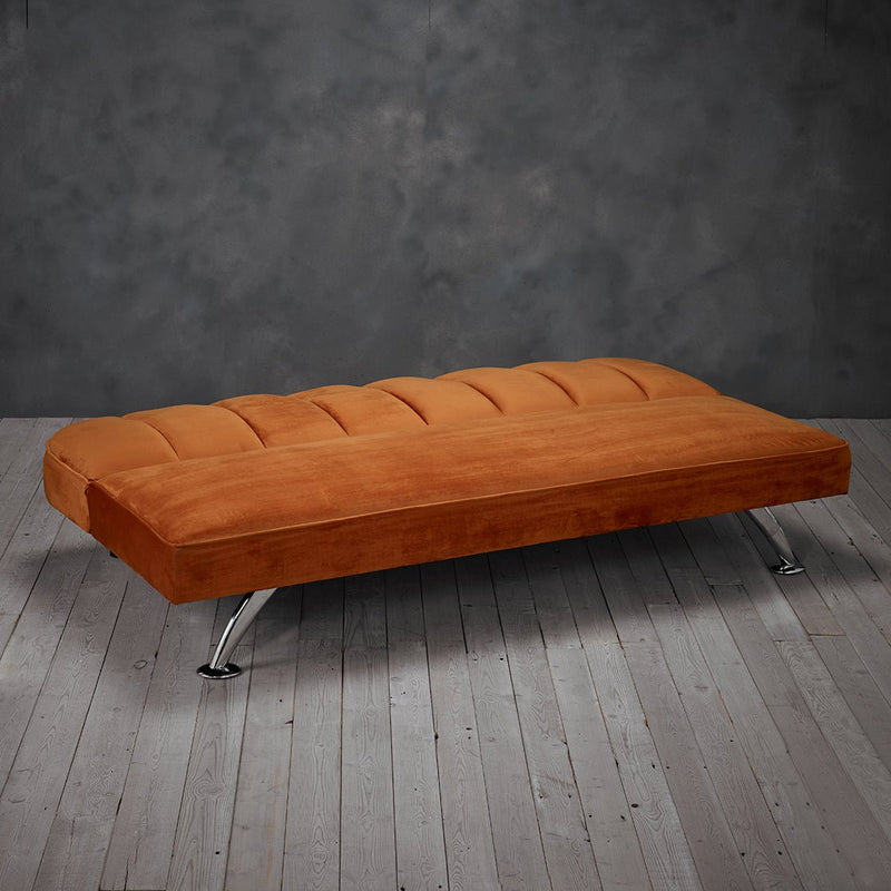 Brighton Sofa Bed Orange - Bedzy Limited Cheap affordable beds united kingdom england bedroom furniture