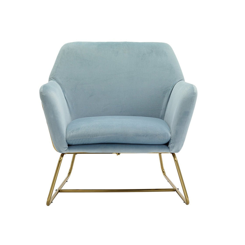 Charles Armchair Sky Blue - Bedzy Limited Cheap affordable beds united kingdom england bedroom furniture