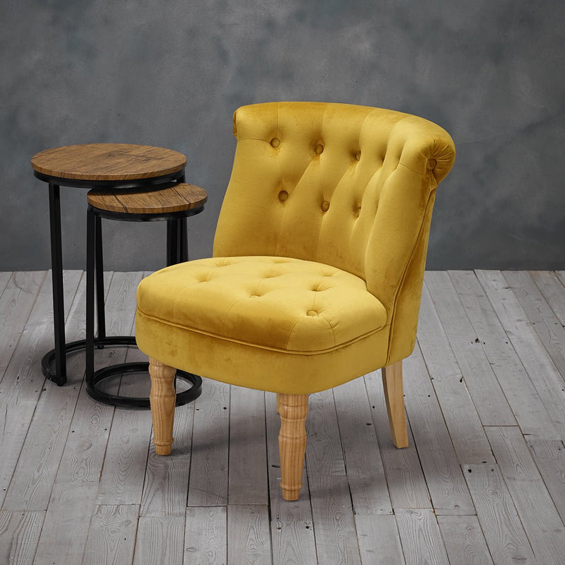 Charlotte Chair Mustard - Bedzy Limited Cheap affordable beds united kingdom england bedroom furniture