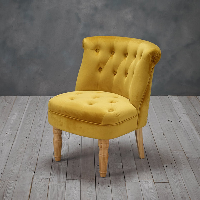 Charlotte Chair Mustard - Bedzy Limited Cheap affordable beds united kingdom england bedroom furniture