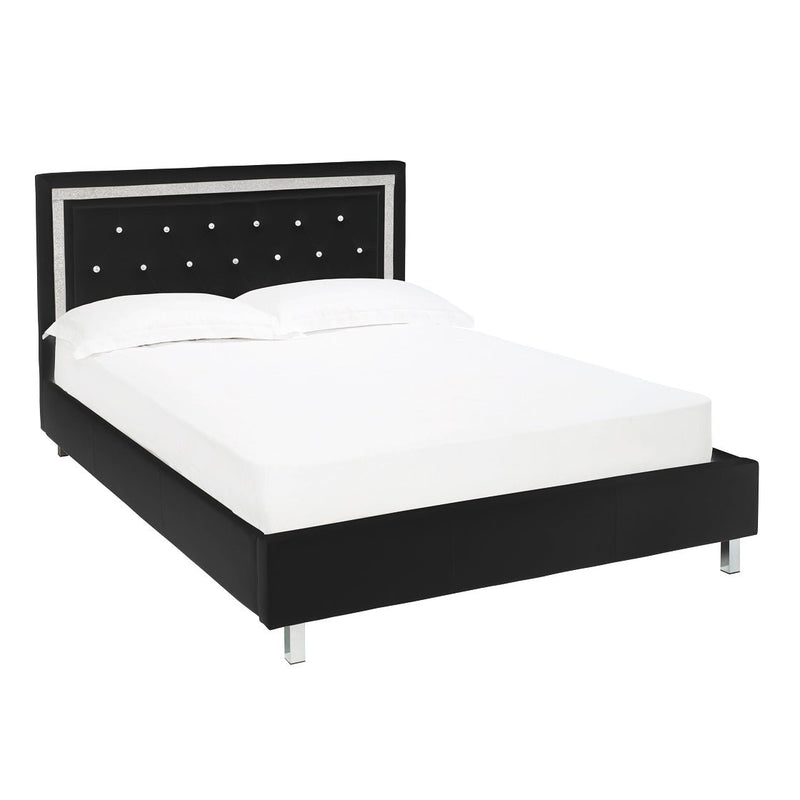 Crystalle 5.0 King Bed Black - Bedzy Limited Cheap affordable beds united kingdom england bedroom furniture