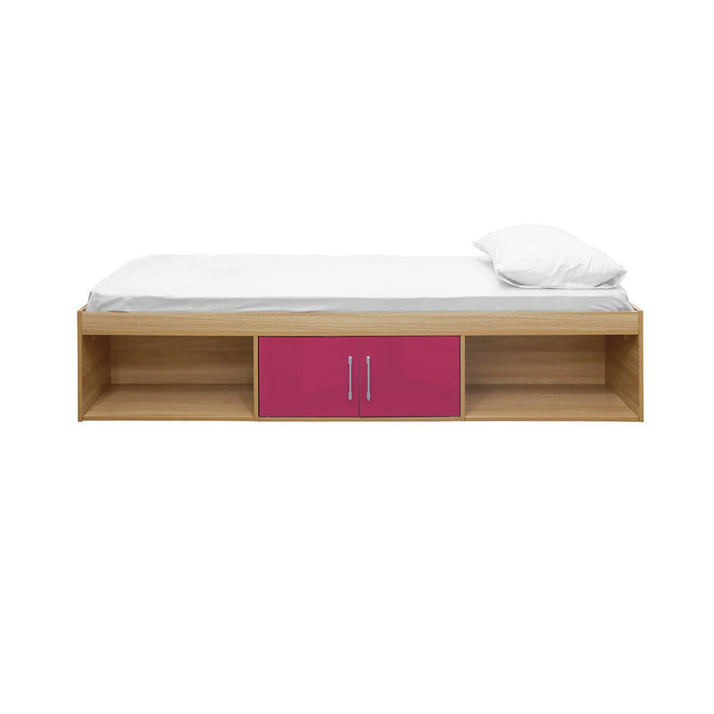 Dakota Cabin Bed Oak-Pink - Bedzy Limited Cheap affordable beds united kingdom england bedroom furniture