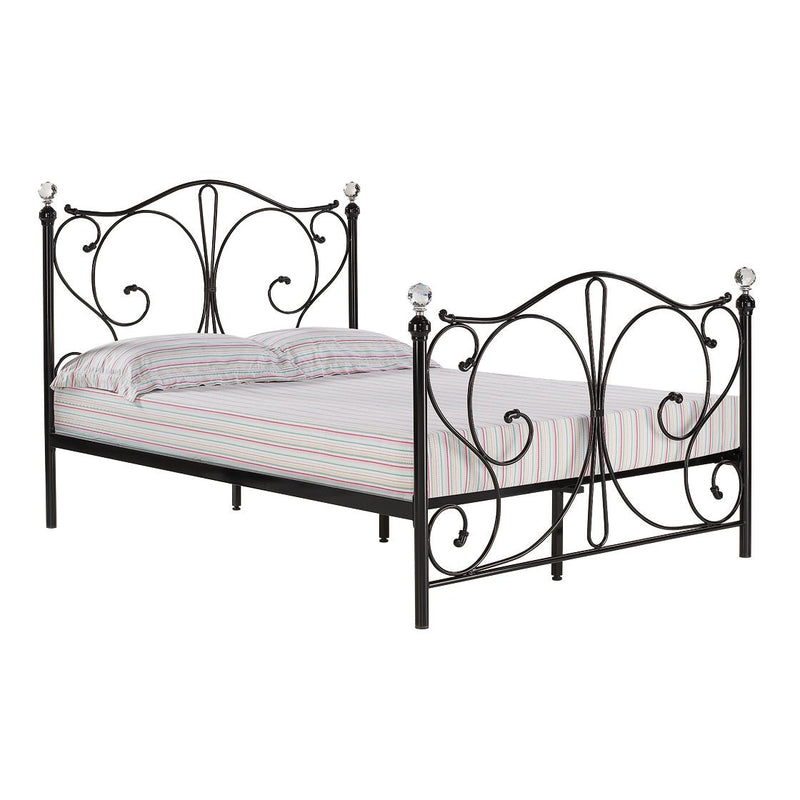 Florence 4.6 Double Bed Black - Bedzy Limited Cheap affordable beds united kingdom england bedroom furniture
