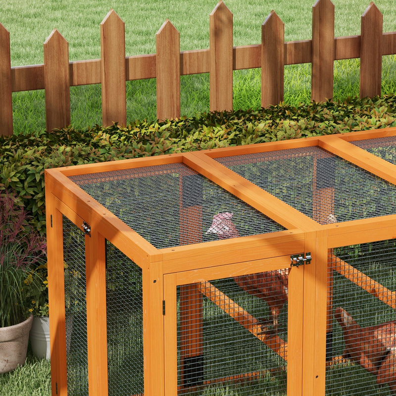 Wooden Chicken Coop with Combinable Design, for 1-3 Chickens