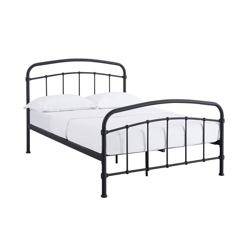 Halston 5.0 King Black Bed - Bedzy Limited Cheap affordable beds united kingdom england bedroom furniture
