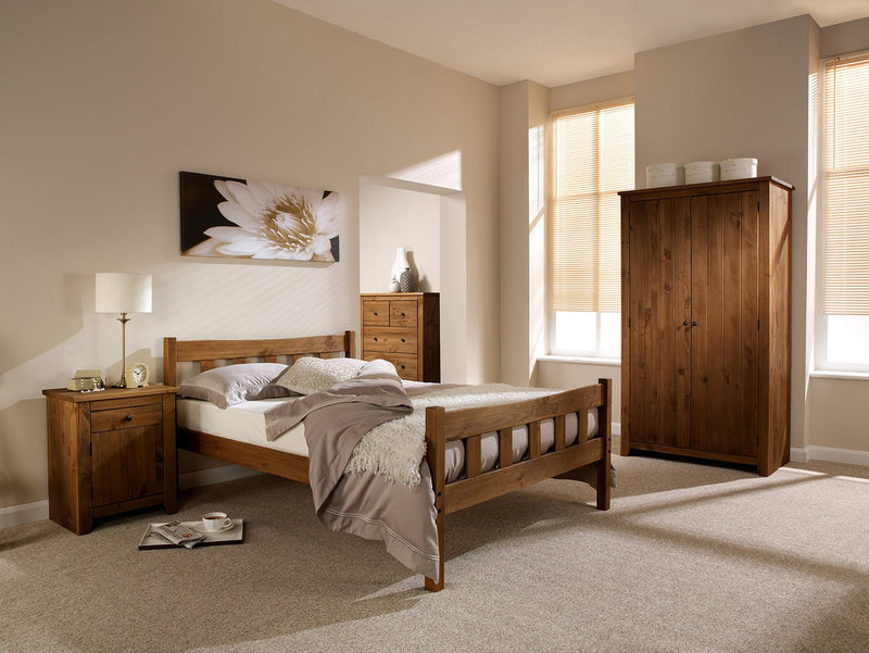 Havana 3.0 Single Bed Pine - Bedzy Limited Cheap affordable beds united kingdom england bedroom furniture