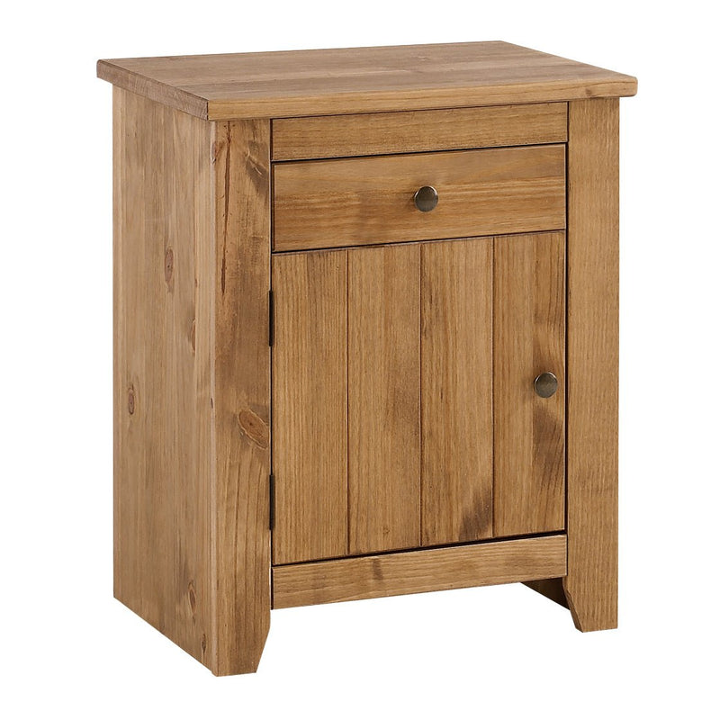 Havana Bedside Cabinet Pine - Bedzy Limited Cheap affordable beds united kingdom england bedroom furniture
