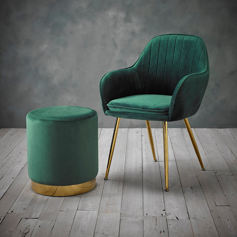 Forest discount green pouffe