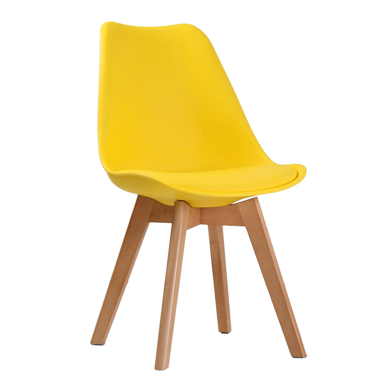 Louvre Chair Yellow (Pack of 2) - Bedzy Limited Cheap affordable beds united kingdom england bedroom furniture