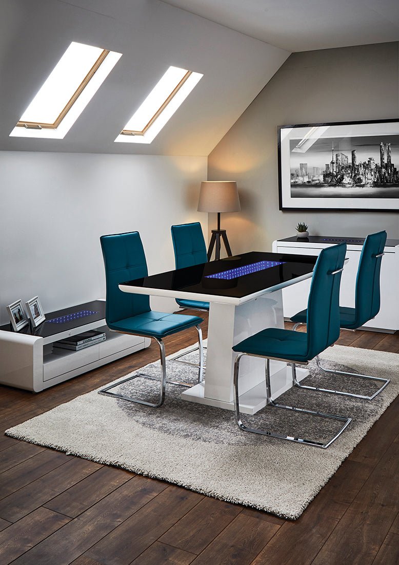 Matrix Dining Table White - Bedzy Limited Cheap affordable beds united kingdom england bedroom furniture