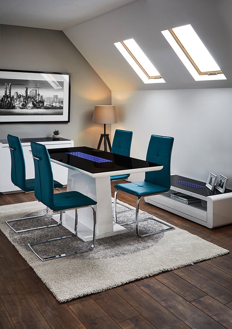 Matrix Dining Table White - Bedzy Limited Cheap affordable beds united kingdom england bedroom furniture