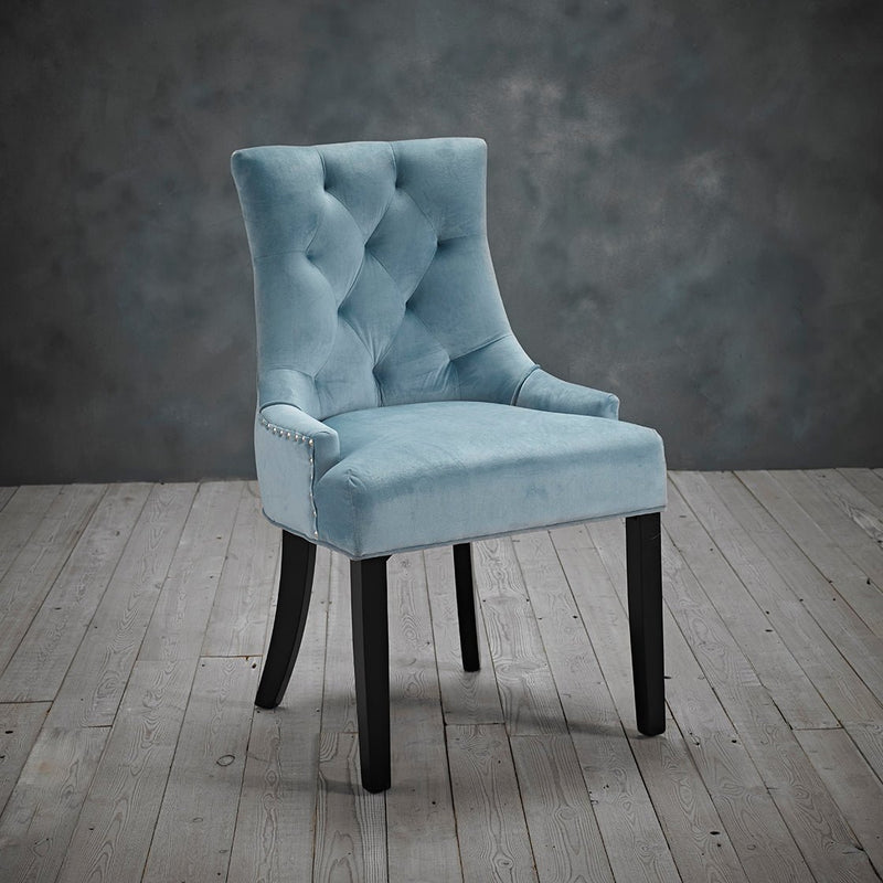 Morgan Chair Blue (Pack Of 2) - Bedzy Limited Cheap affordable beds united kingdom england bedroom furniture