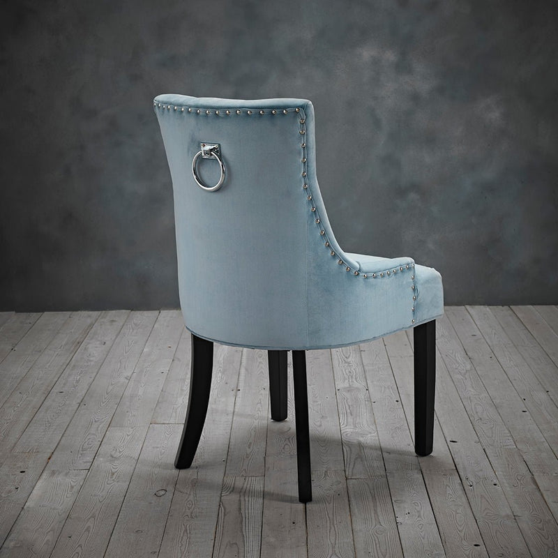 Morgan Chair Blue (Pack Of 2) - Bedzy Limited Cheap affordable beds united kingdom england bedroom furniture