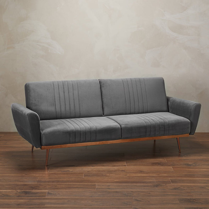 Nico Grey Sofa Bed - Bedzy Limited Cheap affordable beds united kingdom england bedroom furniture