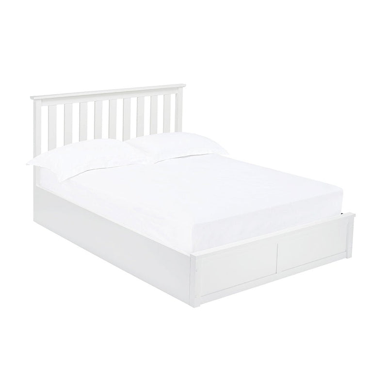 Oxford King Bed White - Bedzy Limited Cheap affordable beds united kingdom england bedroom furniture
