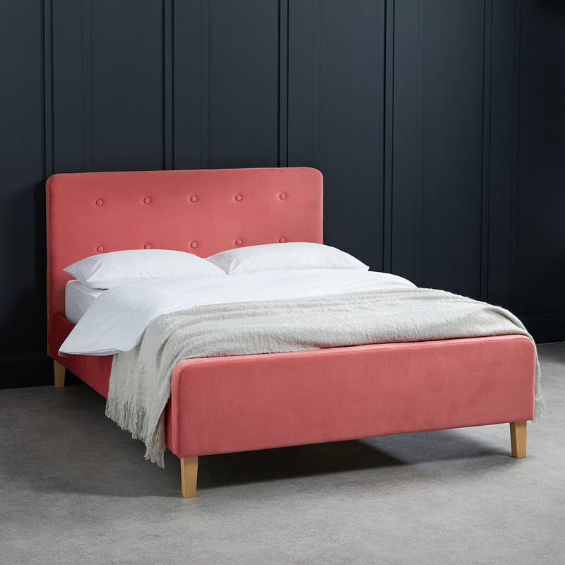 Pierre Coral Double Bed - Bedzy Limited Cheap affordable beds united kingdom england bedroom furniture
