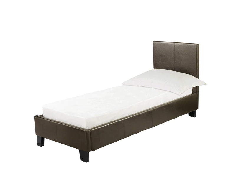 Prado Hydraulic 3.0 Single Bed Brown - Bedzy Limited Cheap affordable beds united kingdom england bedroom furniture