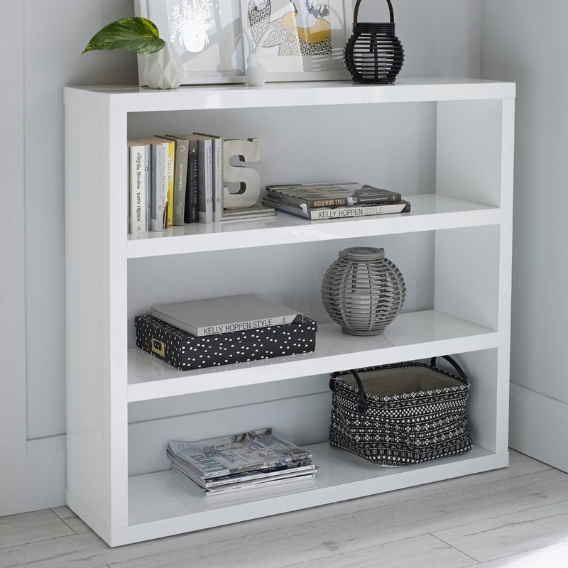 Puro Bookcase White - Bedzy Limited Cheap affordable beds united kingdom england bedroom furniture