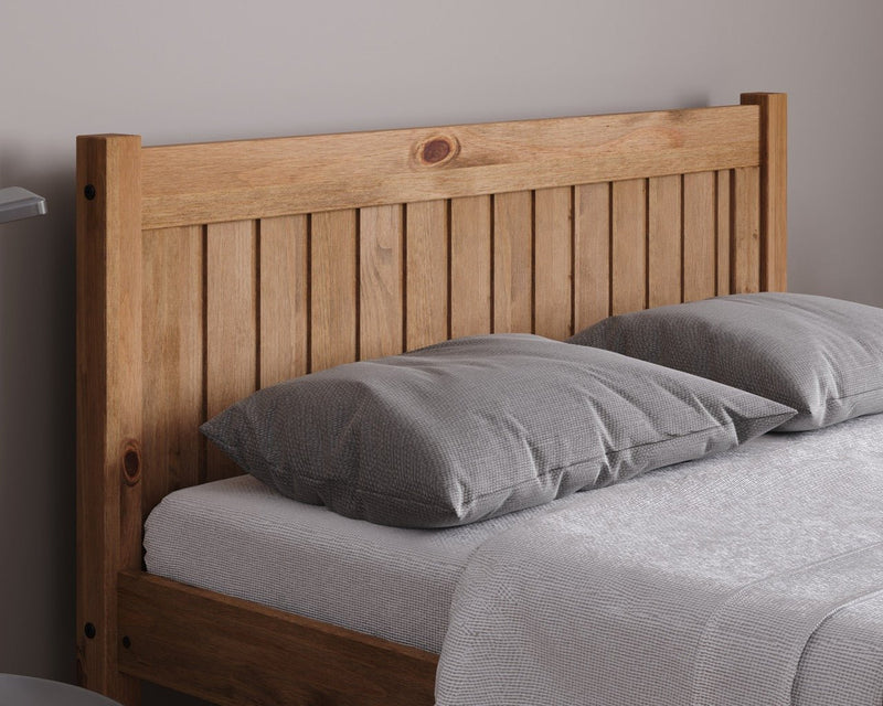 Rio Double Bed Brown - Bedzy Limited Cheap affordable beds united kingdom england bedroom furniture