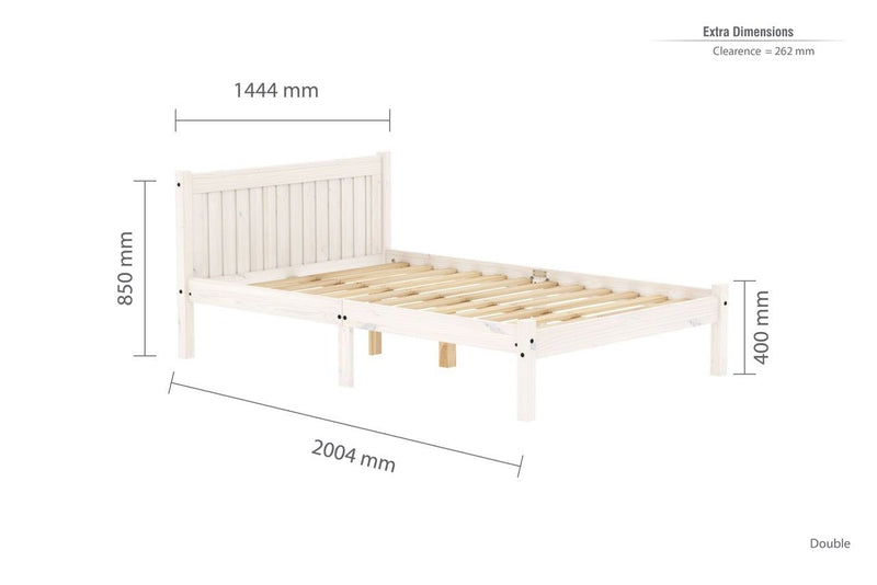 Rio Double Bed White - Bedzy Limited Cheap affordable beds united kingdom england bedroom furniture