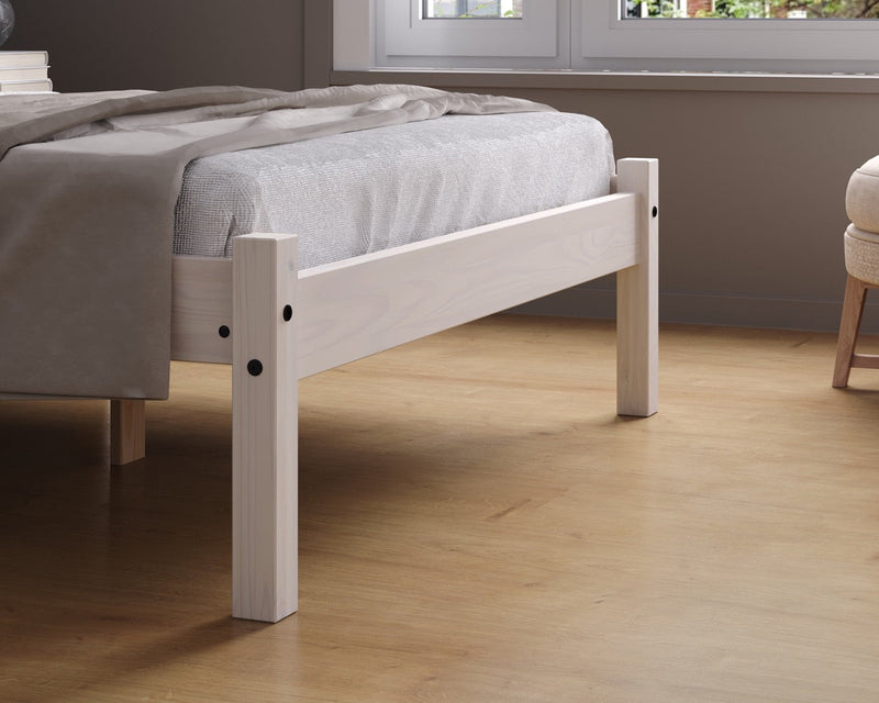 Rio Double Bed White - Bedzy Limited Cheap affordable beds united kingdom england bedroom furniture