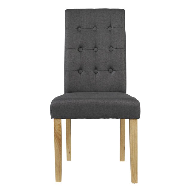 Roma Chair Grey (Pack of 2) - Bedzy Limited Cheap affordable beds united kingdom england bedroom furniture
