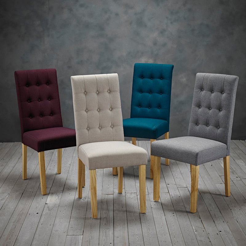 Roma Chair Grey (Pack of 2) - Bedzy Limited Cheap affordable beds united kingdom england bedroom furniture