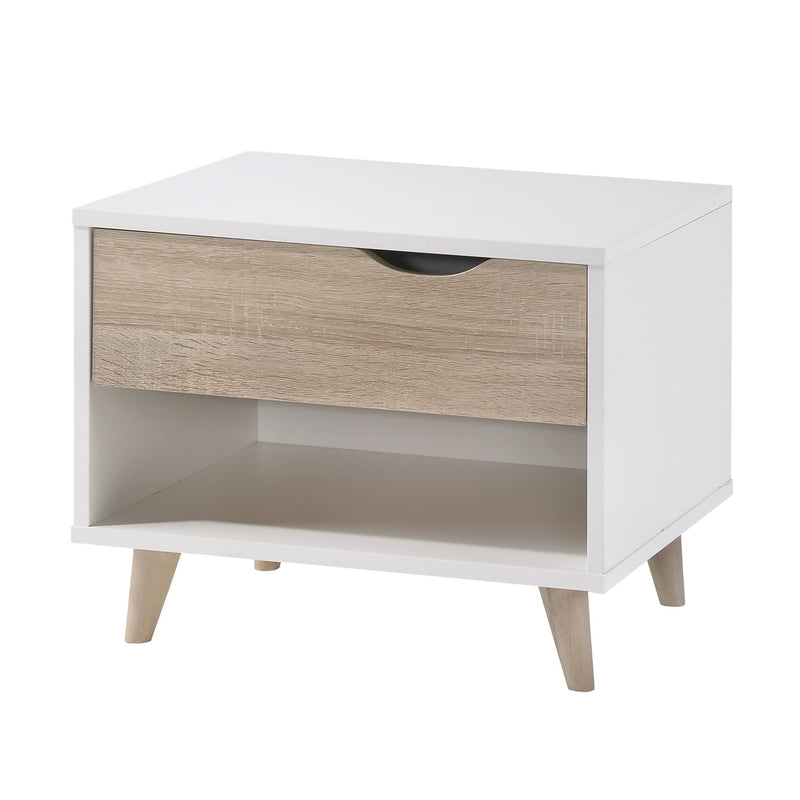 Affordable clearance white nightstand