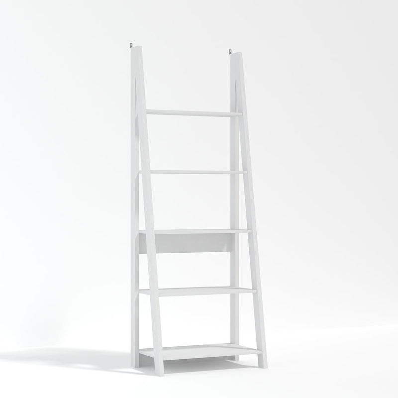 Tiva Ladder Bookcase White - Bedzy Limited Cheap affordable beds united kingdom england bedroom furniture