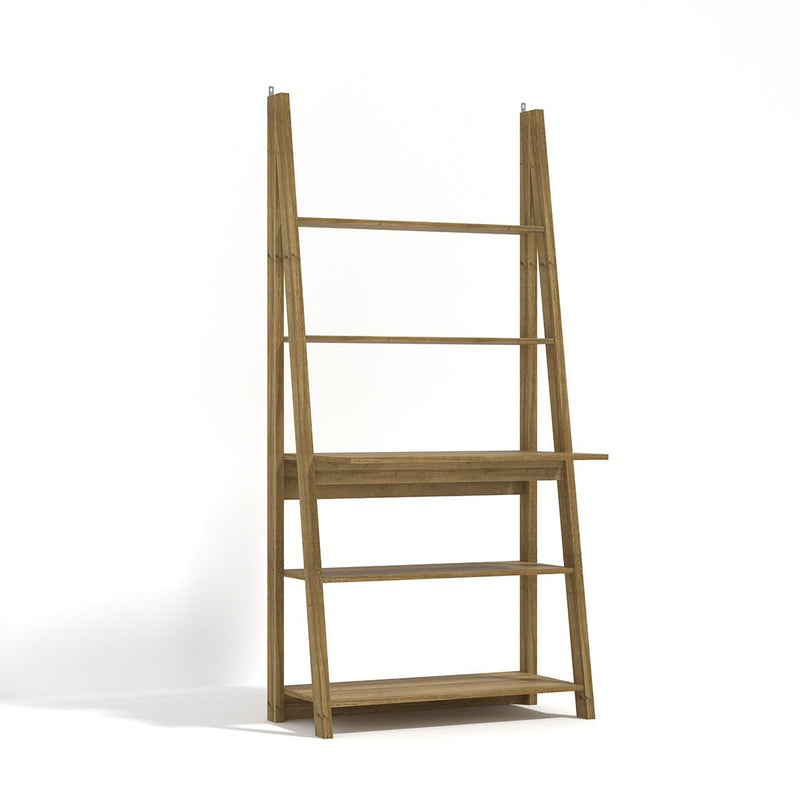 Tiva Ladder Desk Oak - Bedzy Limited Cheap affordable beds united kingdom england bedroom furniture