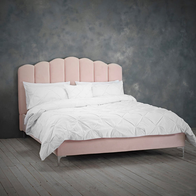Willow Double Bed Pink - Bedzy Limited Cheap affordable beds united kingdom england bedroom furniture