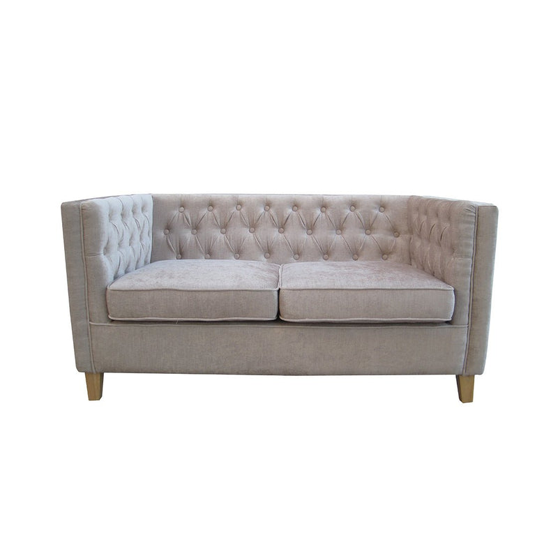 York 2 Seater Sofa Mink - Bedzy Limited Cheap affordable beds united kingdom england bedroom furniture